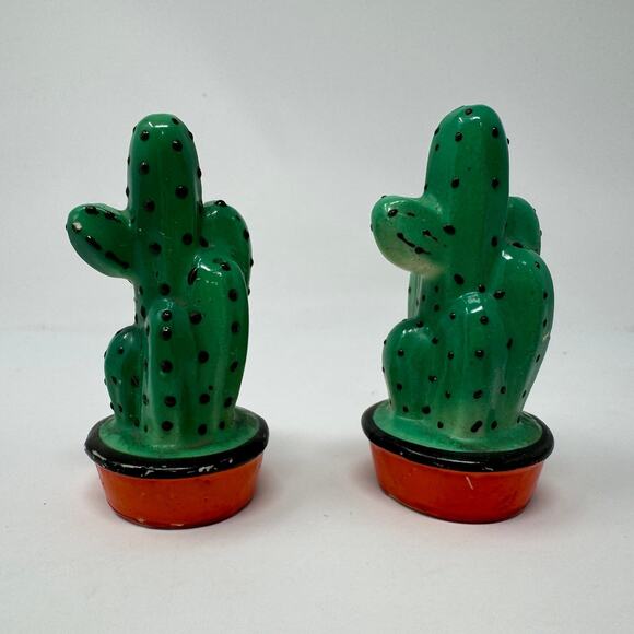 Saguaro Cactus Figural Salt Pepper Shaker Set Southwest Kitsch Japan Vintage - Picture 2 of 6